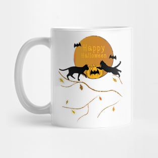 Black Cat and Halloween #4 Mug